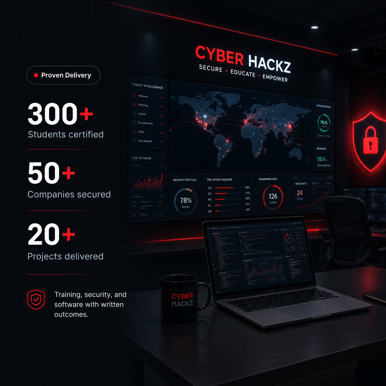 CyberHackz live cybersecurity training session